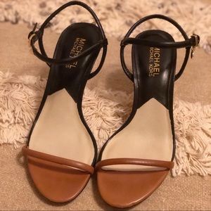 Tan & Black Michael Kors heels